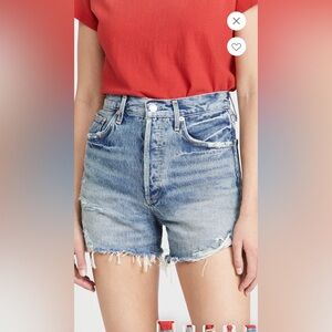 Agolde Dee Ultra High Rise Denim Shorts